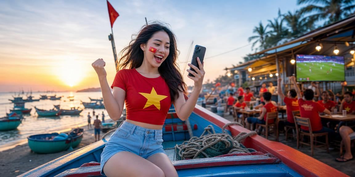 Người dùng tại Mũi Né thực hiện giao dịch nạp tiền trực tuyến trên điện thoại